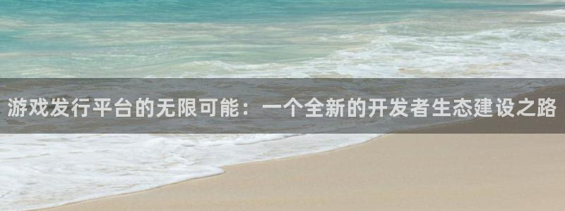 bg大游电子科技怎么样：游戏发行平台的无限可能：一个全新的开发者生态建设之路
